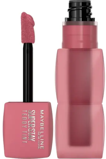 MAYBELLINE Super Stay Teddy Tint™ LIQUID LIP TINT Blurred matte color for up to 12 hour wear, with no transfer.